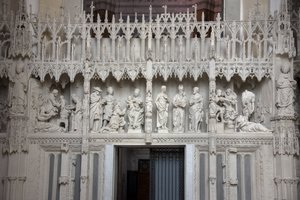 Scènes du chœur de la cathédrale de Chartres - French School
