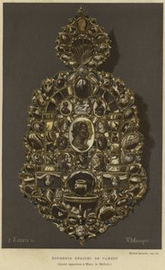 Applique décorée de camées