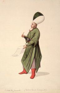 Scribe des commandants janissaires, période ottomane, troisième quart du XVIIIe siècle