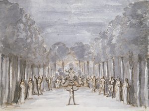 Décor de scène pour un opéra, d