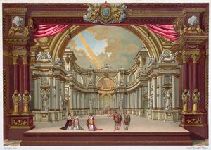 Décor de scène pour le théâtre de Versailles