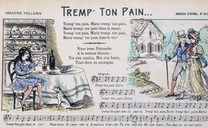 Partition pour la chanson populaire « Trempe ton pain » - image d