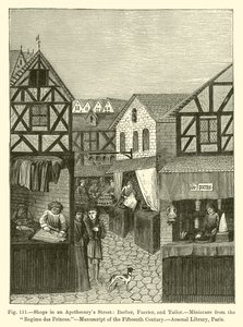 Boutiques dans une rue d