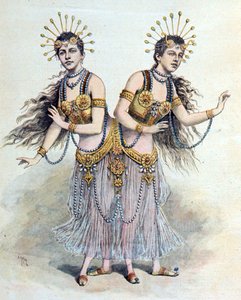 Sœurs siamoises, Rosa - Josepha Blazek, extrait de "Le Petit Journal", Paris, 8 avril 1891 (gravure)
