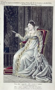 Signora Barilli dans le rôle de la Comtesse Almaviva dans Les Noces de Figaro