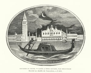 Souvenir de Venise, camée conçu par le sculpteur français Émile Soldi