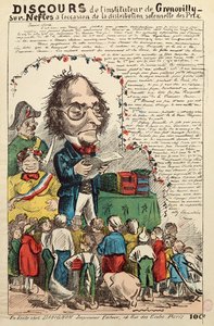 Discours du maître de Grenouilly sur Nefles lors de la distribution des prix - French School