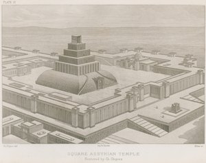 Temple assyrien carré