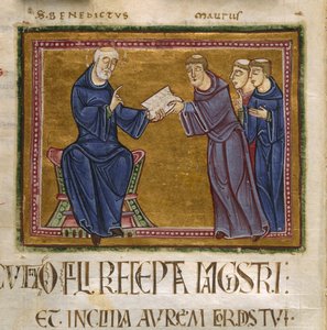 Saint Benoît délivrant sa Règle