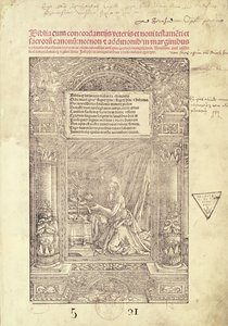 Saint Jérôme dans son studiolo, page de titre d