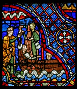 Saint Nicolas : un démon donne une potion aux voyageurs - French School
