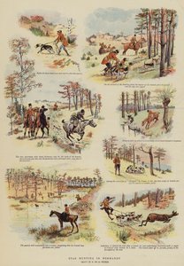 Chasse au cerf en Normandie - French School