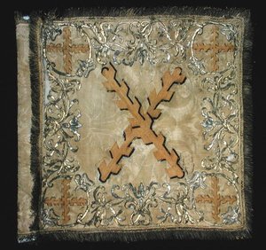 Étendard du régiment de cavalerie de Bourgogne, c.1750
