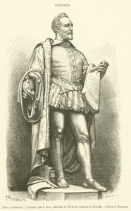 Statue de Ronsard, à Vendôme - French School