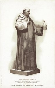 Statue de Dom Pérignon - French School