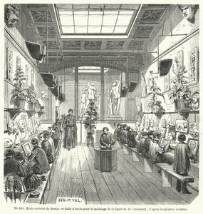 Étudiants dans une classe d