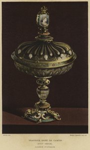 Pot à douceurs décoré de camées, 17ème siècle - French School