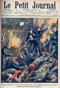 Terrible catastrophe dans le métro parisien, couverture du 