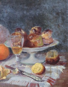 Le goûter avec des brioches