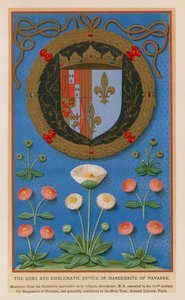 Les armes et les dispositifs emblématiques de Marguerite de Navarre - French School