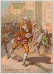 La faillite de John Law de Lauriston - French School