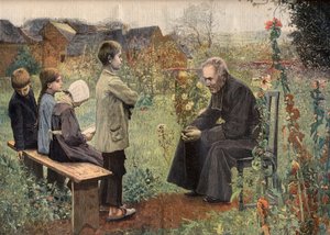 La leçon de catéchisme dans "Le Petit Journal", juin 1898 (gravure)