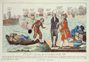 Le Conseil de George III (1738-1820) et la Désolation de William Pitt (1759-1806) le Jeune, 1801 - French School