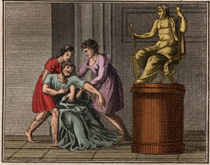 La mort de Démosthène, 384-322 av. J.-C. - French School