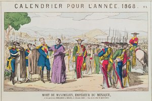 La mort de Maximilien, empereur du Mexique, 19 juin 1867 - French School