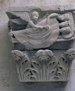 Le Rêve des Trois Rois, chapiteau original de la nef de la cathédrale