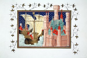 Le duc de Salisbury arrivant au château de Conway depuis l