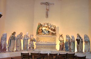 La Mise au tombeau, 1490 (pierre peinte)