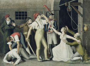 La dévotion filiale et héroïque de Mademoiselle de Sombreuil en septembre 1792, vers 1800