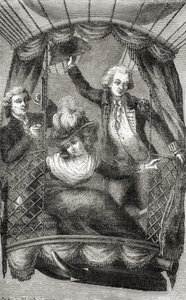 La première ascension en montgolfière en Angleterre, 15 septembre 1784, extrait de 