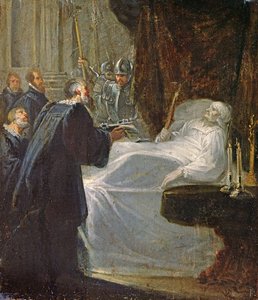 Le Gouverneur de Châteauneuf-de-Randon en Gévaudan remettant les clés de la ville à Bertrand du Guesclin à sa mort en 1380