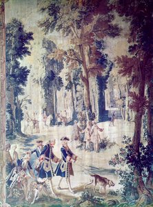 La chasse de Louis XV, tapisserie, milieu du 18ème siècle