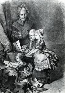 Le jeune Mozart jouant du piano