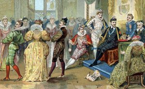 Le roi de France Henri III (1551-1589) entouré de ses mignons - French School