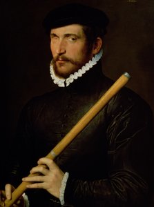 Le flûtiste borgne, 1566 - French School