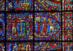 Fenêtre du Fils Prodigue : une courtisane le jette dehors