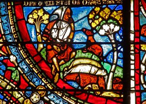 Fenêtre du Fils Prodigue : réfléchit à sa chute - French School