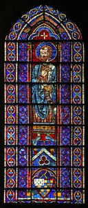 Le Prophète Osée; armoiries de Mauclerc - French School