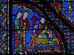 La fenêtre de Saint Jacques : Almongenes (Hermogines) jette ses livres à la mer