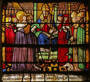 La fenêtre de Saint Louis : Louis au Conseil de Lyon - French School