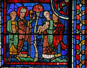 La fenêtre de Saint Martin : le saint ressuscite un enfant - French School