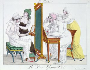 La Toilette, de la série Le Bon Genre, début du XIXe siècle