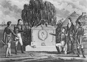 Tombe de Napoléon Bonaparte (1769-1821) à Sainte-Hélène, 1821