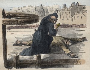 La torture de Jean Calas, illustration de Causes célèbres de tous les peuples..., par Armand Fouquier, 1858-67