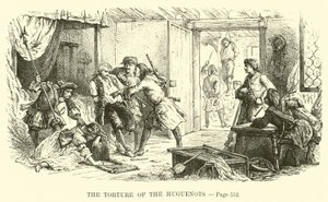 La torture des Huguenots - French School