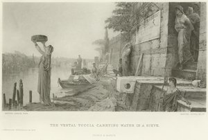 La Vestale Tuccia portant de l